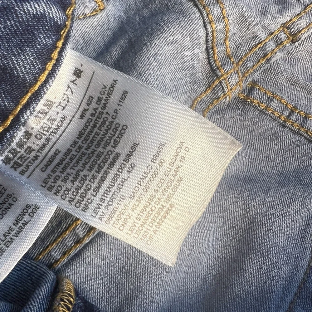 Levi's Jeans Men 40x32 Blue 505 Straight Leg Med Wash Regular Fit American Denim